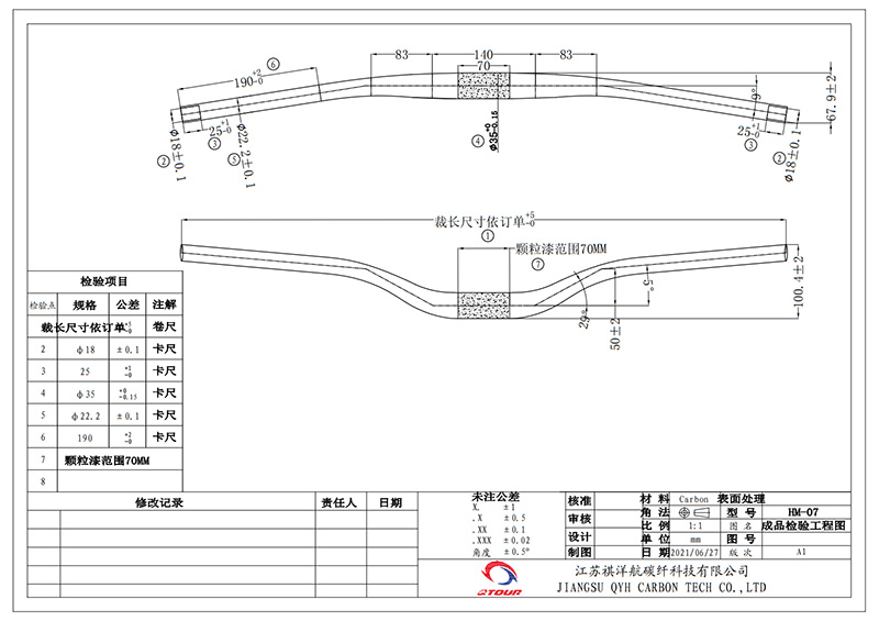 carbon mtb handlebar