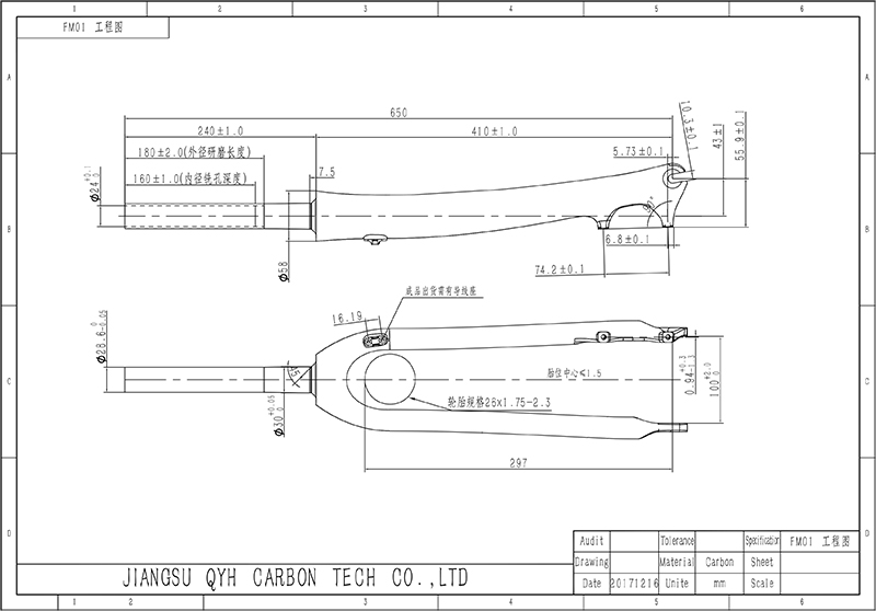 MTB Carbon Fork