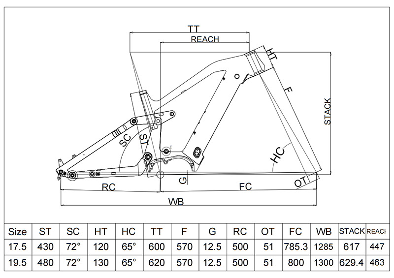 New Full Suspension Electric MTB Carbon Frame for All Mountain