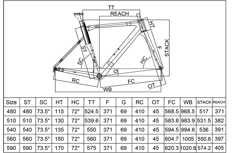 New Caliper Brake Intrgrated Road Bike Carbon Frame